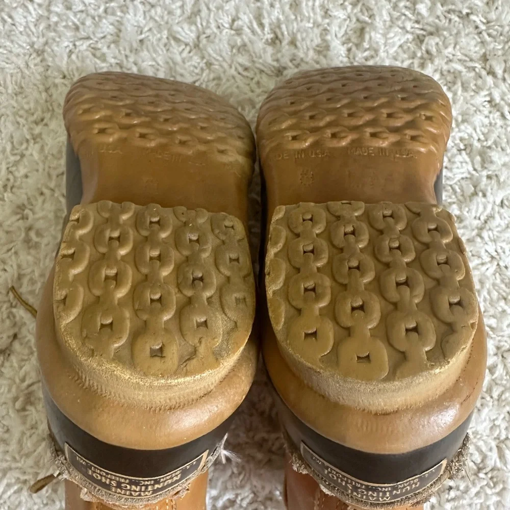 Vintage L.L. Bean Maine Hunting Shoe Boot Mens 8 Usa Made Duck boots